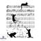 Black Cat Climbing Playing Sheet Music Note Svg Trending Svg