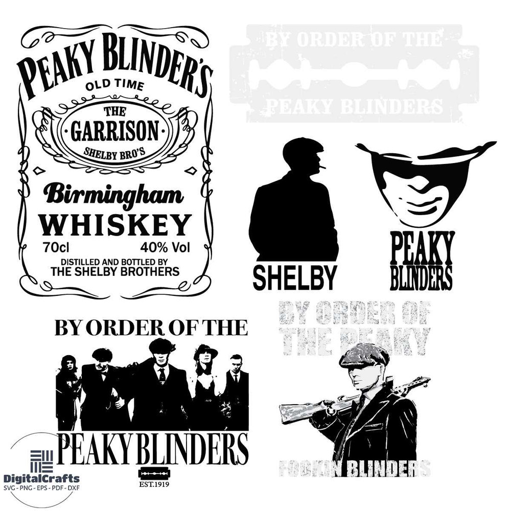 Peaky Blinders Bundle Svg Tommy Shelby Svg Shelby Brothers