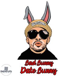 bad bunny date bunny svg, bad bunny svg, valentine svg