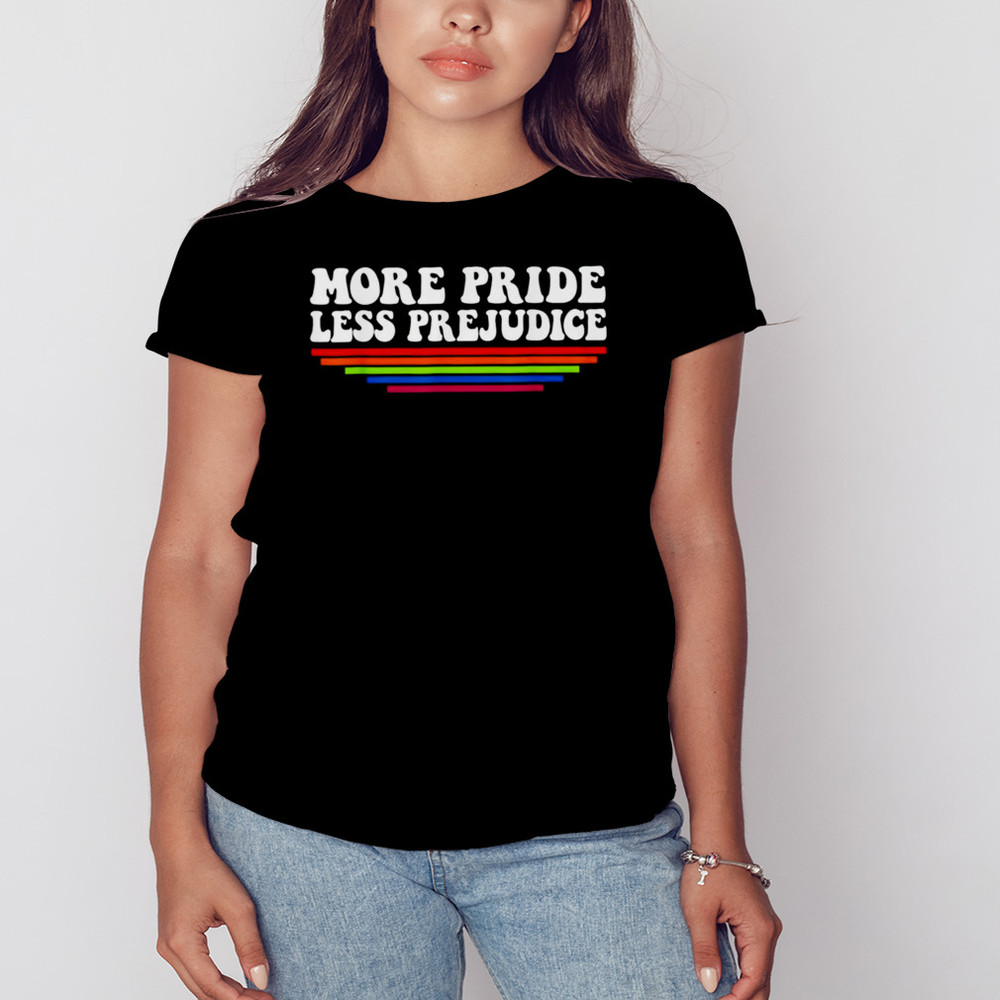 More Pride Less Prejudice Austen LGBT Shirt, Unisex Clothing, Shirt For Men Women, Graphic Design, Unisex Shirt