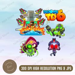 btd6 merch png, png high quality, png, digital download