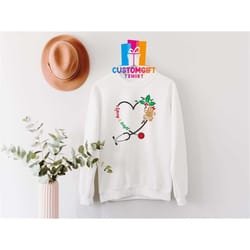 merry and bright sweatshirt, stethoscope sweatshirt, doctor shirt, christmas sweatshirt, nurse shirt, medical shirts, in