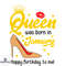 Queen Was Born In January Shoe SVG PNG