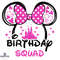 Birthday Squad Svg Birthday Svg Minnie Svg Birthday Squad Svg Disney Castle Svg