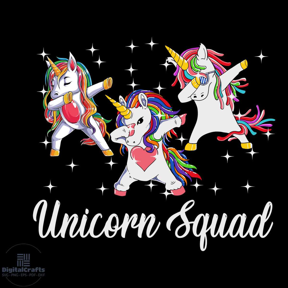 Unicorn Squad Svg Birthday Svg Birthday Party Svg Dabbing Unicorn Svg