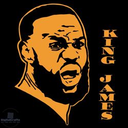 nba lebron james king james svg, famous character svg, lebron james svg, king james