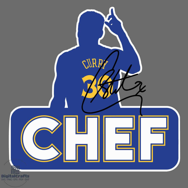 Golden State Warriors Steph Curry Tribute Chef Svg Famous Character Svg
