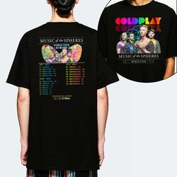 coldplay 2023 shirt, coldplay tour 2023 t shirt for men women, coldplay shirt for fan, music of the sphere 2023 shirt