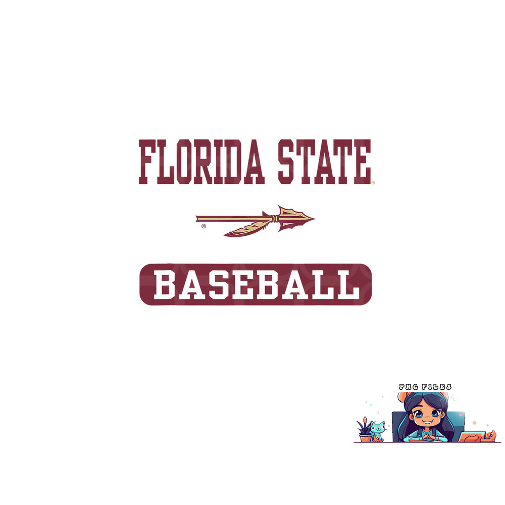 Florida State Seminoles Baseball Logo Officially Licensed png, digital download copy.jpg