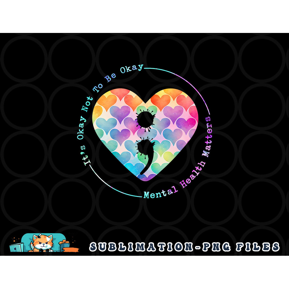 Semicolon Heart Suicide Prevention Mental Health Awareness png, digital download copy.jpg