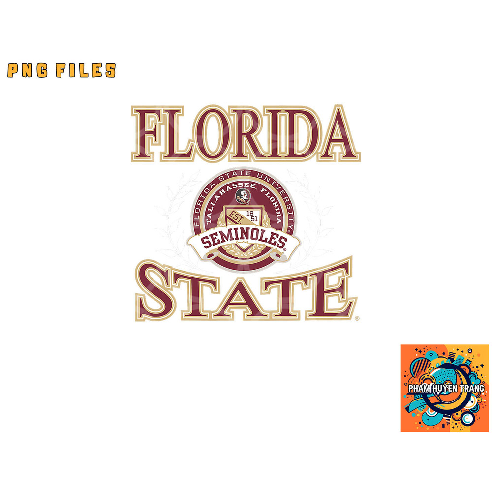 Florida State Seminoles Laurels Logo Officially Licensed png, digital download copy.jpg
