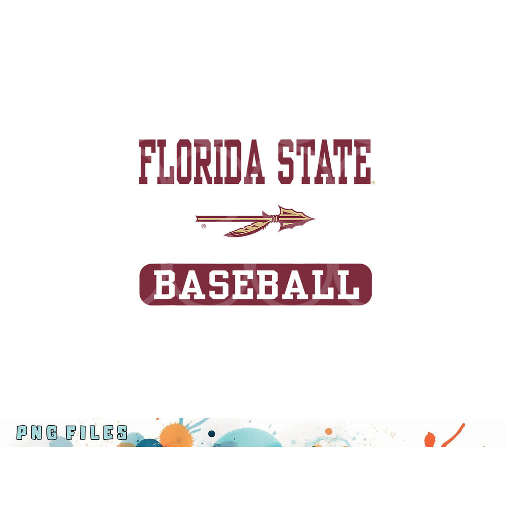 Florida State Seminoles Baseball Logo Officially Licensed png, digital download copy.jpg
