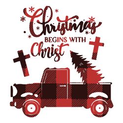 christmas begins with christ car png, funny christmas svg, holiday png, xmas christian png