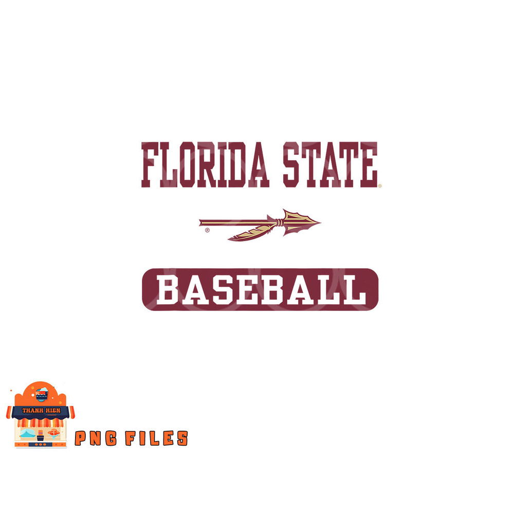 Florida State Seminoles Baseball Logo Officially Licensed png, digital download copy.jpg