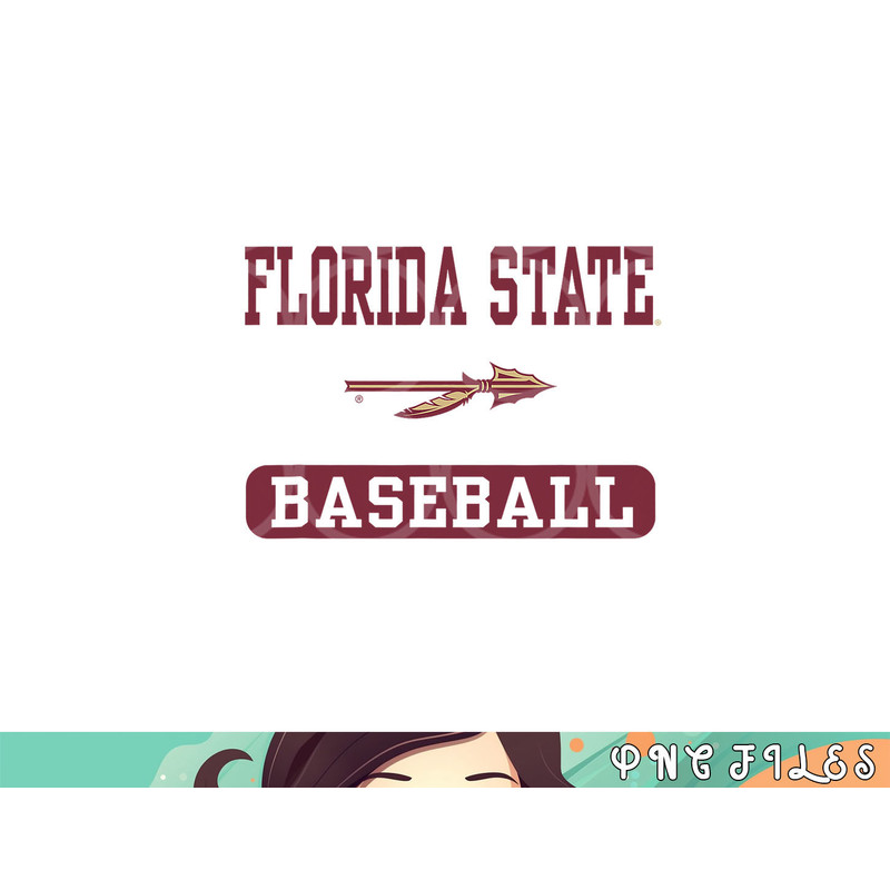 Florida State Seminoles Baseball Logo Officially Licensed png, digital download copy.jpg