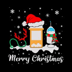 merry christmas svg, nurse svg, stethoscope svg, reindeer svg, pill, syringe svg, santa svg, nurse christmas, digital do