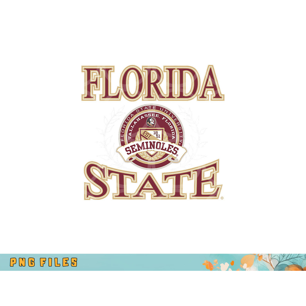 Florida State Seminoles Laurels Logo Officially Licensed png, digital download copy.jpg