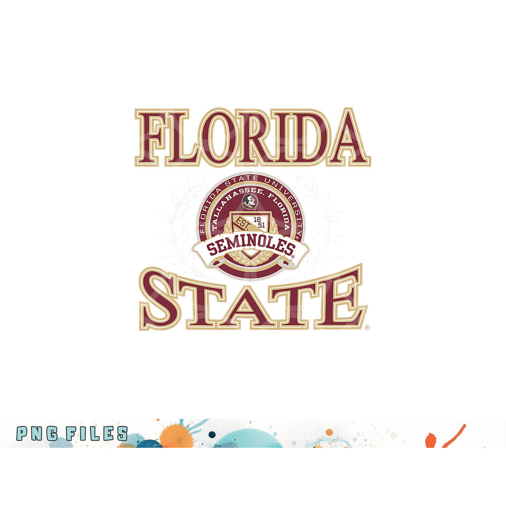 Florida State Seminoles Laurels Logo Officially Licensed png, digital download copy.jpg