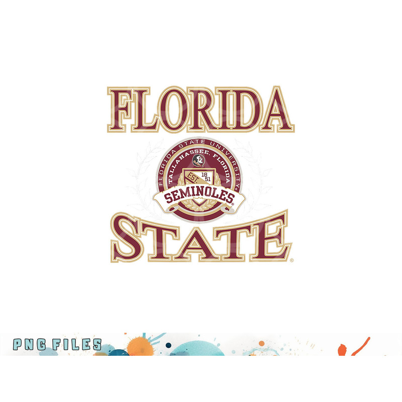 Florida State Seminoles Laurels Logo Officially Licensed png, digital download copy.jpg