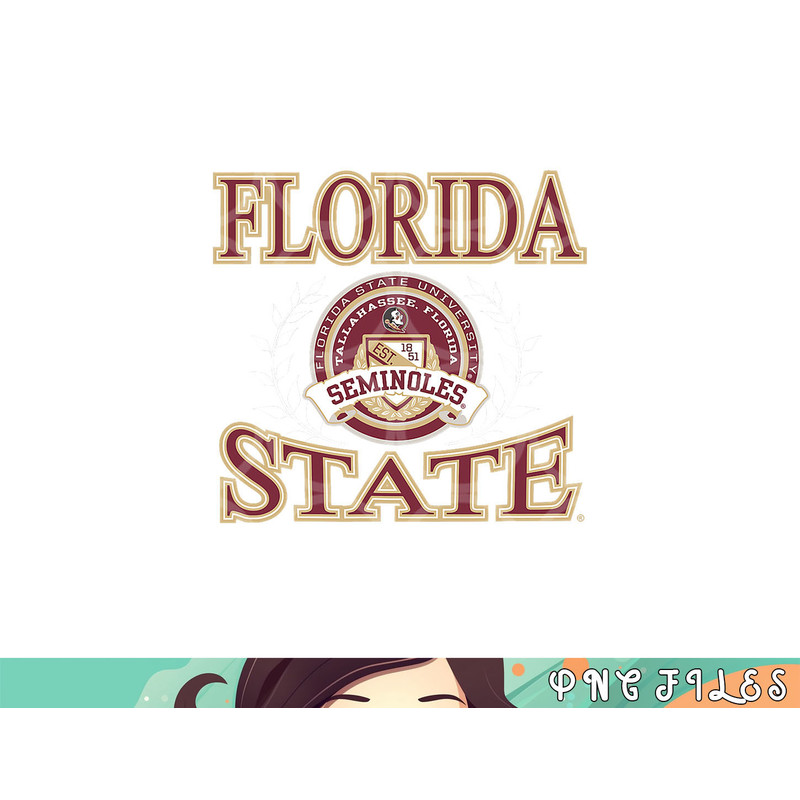 Florida State Seminoles Laurels Logo Officially Licensed png, digital download copy.jpg