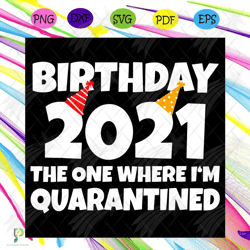 birthday 2021 the one where i am quarantined svg,