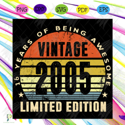 vintage 2005 limited edition 16 years of being aw