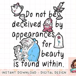 disney beauty and the beast beauty is found within png, instant download, digital print