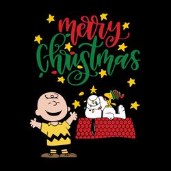 charlie brown christmas snoopy dog house lights tree svg