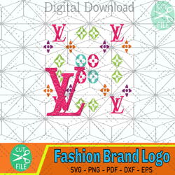 Louis Vuitton Colorful Wrap Svg, Logo Svg, Louis Vuitton Svg