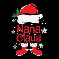 nana claus svg, nana christmas svg, nana claus christmas svg
