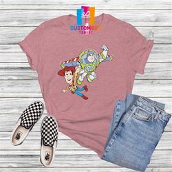 toy story shirt, buzz shirt, woody shirt, funny shirt, cartoon shirt, disney shirt, kids shirt, toddler shirt, family di