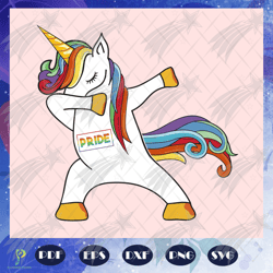 dabbing unicorn lgbt football, unicorn svg, unico