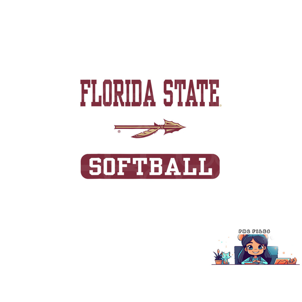 Florida State Seminoles Softball Logo Officially Licensed png, digital download copy.jpg