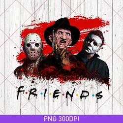 retro horror characters friends png, halloween horror characters png, friends halloween png, horror movie character png