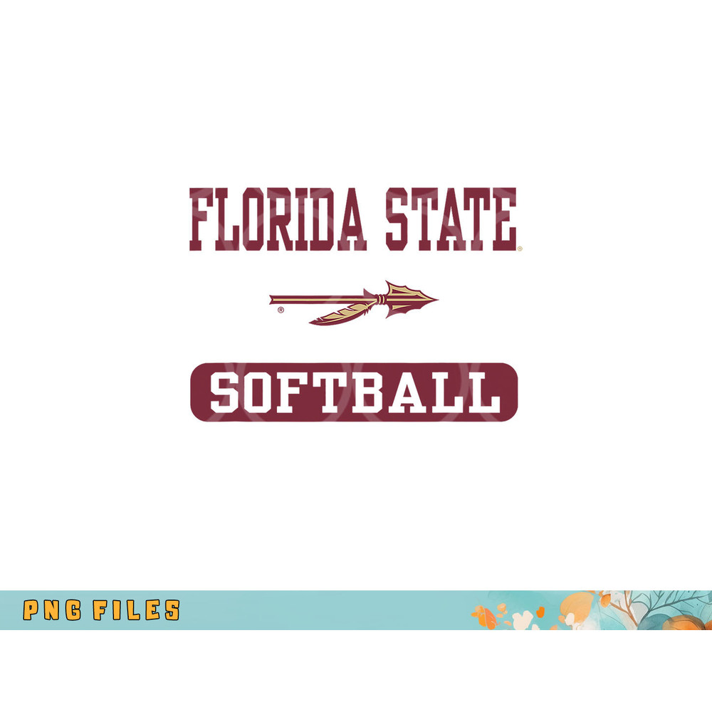 Florida State Seminoles Softball Logo Officially Licensed png, digital download copy.jpg
