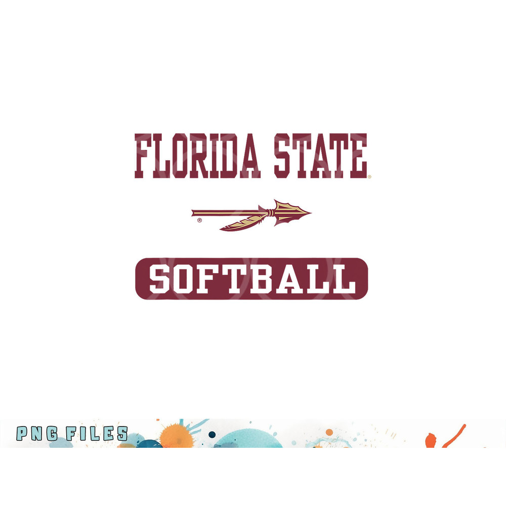 Florida State Seminoles Softball Logo Officially Licensed png, digital download copy.jpg