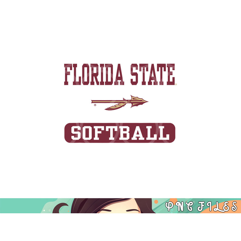Florida State Seminoles Softball Logo Officially Licensed png, digital download copy.jpg