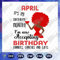 april girl walk by faith not by sight svg, april