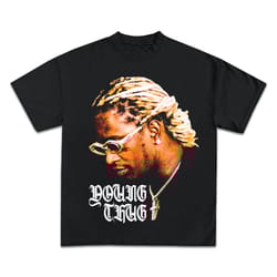 young thug t-shirt | rap tee concert merch jeffrey williams free thugger slime season | hip hop graphic print gunna