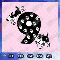 9 svg, dog 9 svg, dog svg, dog lover svg, dog lov