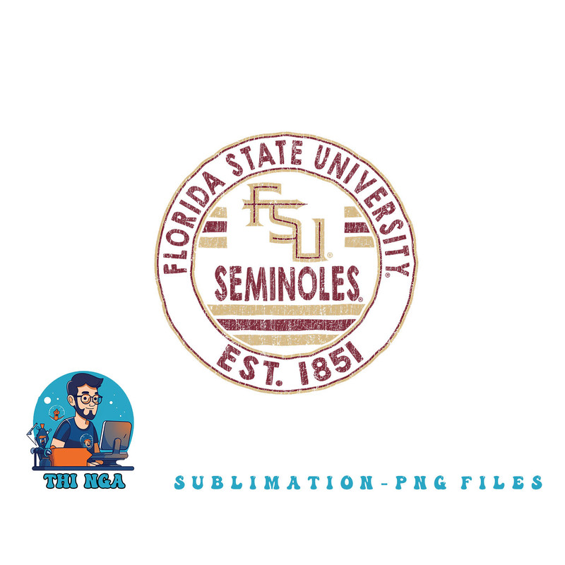 Florida State Seminoles Vintage FSU Logo Officially Licensed png, digital download copy.jpg