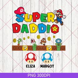 personalized super mommio png, mother's day png, gift for mom, new mom png, cute gamer mom png, funny super mario 300dpi