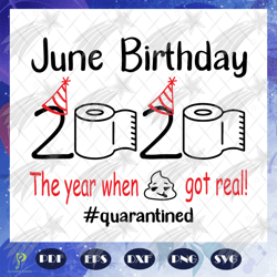 june birthday 2020 svg, the year when shit got re