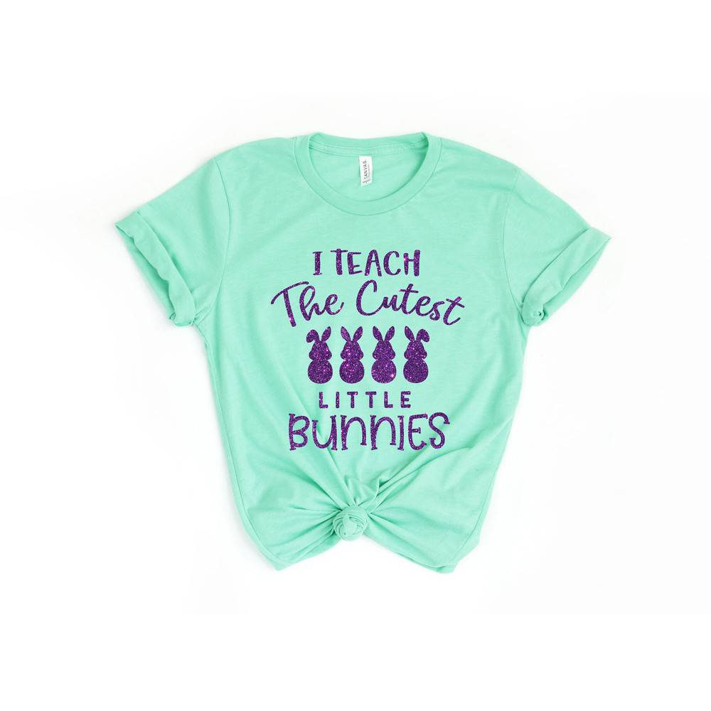 Easter Teacher Shirt, I Teach The Cutest Little Bunnies, Easter Bunny Tshirt, Funny Easter Gift For Teacher, Happy Easter Day Shirt - 2.jpg