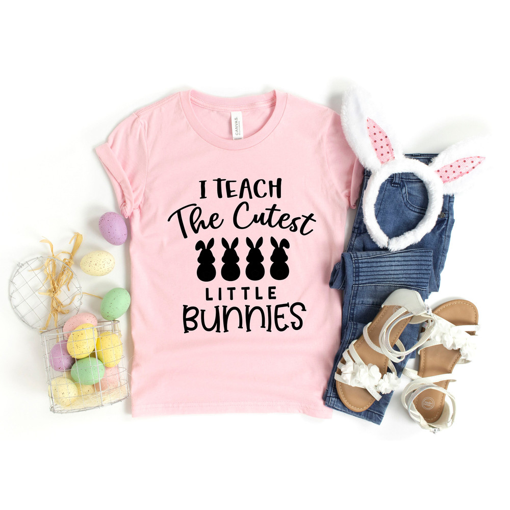 Easter Teacher Shirt, I Teach The Cutest Little Bunnies, Easter Bunny Tshirt, Funny Easter Gift For Teacher, Happy Easter Day Shirt - 3.jpg