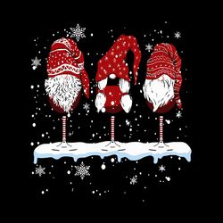 wine glasses gnomies christmas christmas svg, christmas svg files