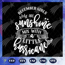 december girl walk by faith not by sight svg, dec