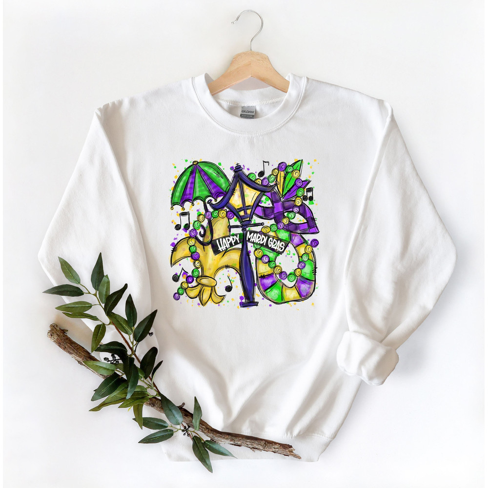 Fleur De Lis Shirt, Mardi Gras T-Shirt, Happy Mardi Gras Tee, Mardi Gras Apparel, Funny Mardi Gras Festival Tee, Mardi Grass Carnaval Outfit - 1.jpg