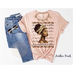 juneteenth melanin shirt, black owned shop, black independence day, african juneteenth girl's tee, melanin woman junetee