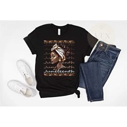 melanin juneteenth women's shirt, black owned shop, black independence day, african juneteenth girl's tee, cute free-ish